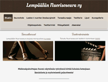 Tablet Screenshot of nuorisoseura.fi